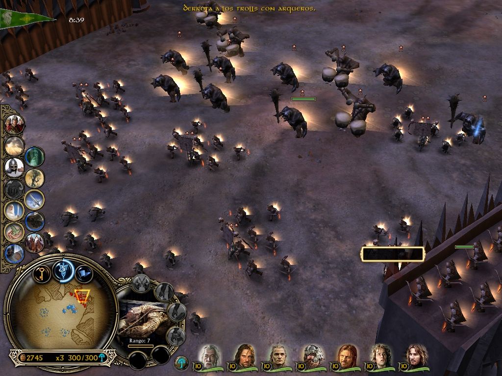 The Lord of the Rings: The Battle for Middle-earth (Windows) screenshot: Trolls attack