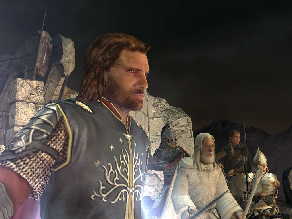 The Lord of the Rings: The Return of the King (Windows) screenshot: Lots of attention has been put in making the characters life-like.