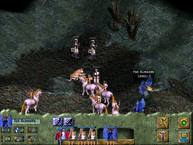 Lords of Magic (Windows) screenshot: The battle is joined.
