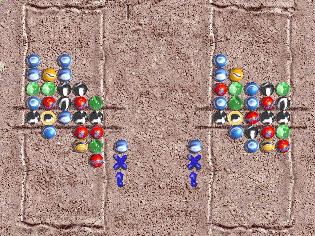 Lose Your Marbles (Windows) screenshot: First playing field