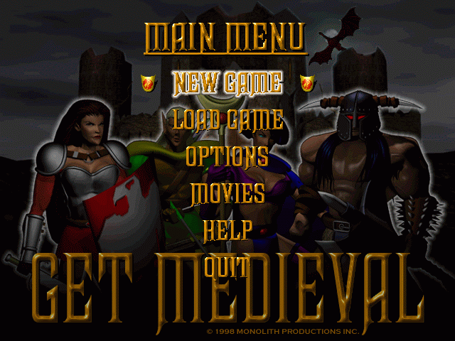 Get Medieval (Windows) screenshot: Main menu