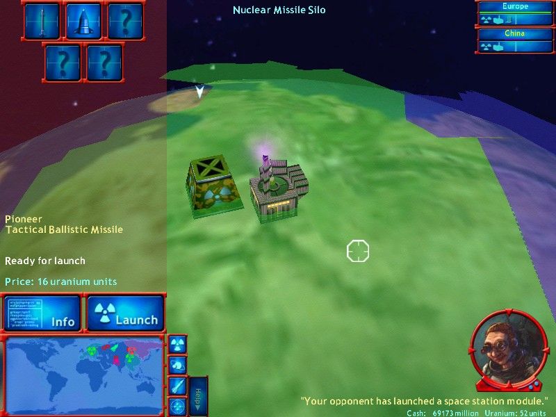 MAD: Global Thermonuclear War (Windows) screenshot: A missile silo.