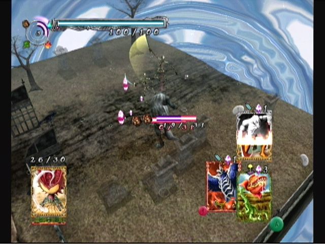 Lost Kingdoms (GameCube) screenshot: battle mode