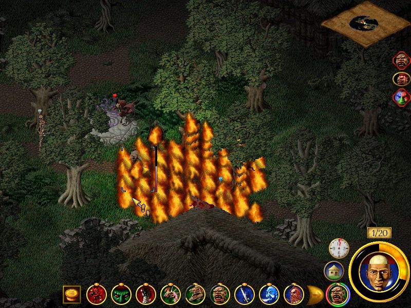 Magic & Mayhem (Windows) screenshot: Combat action