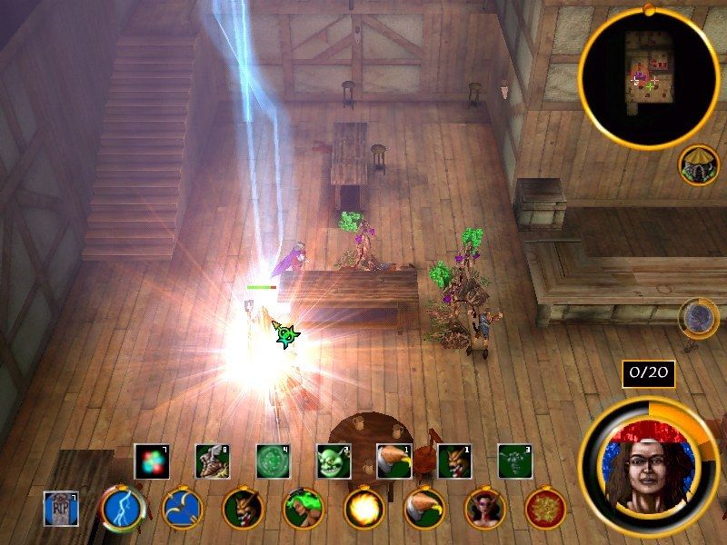 Magic & Mayhem: The Art of Magic (Windows) screenshot: Indoor lightning? It's magic!