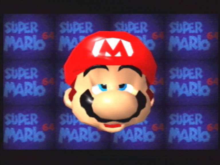 Super Mario 64 (Nintendo 64) screenshot: Its-a me! Mario!