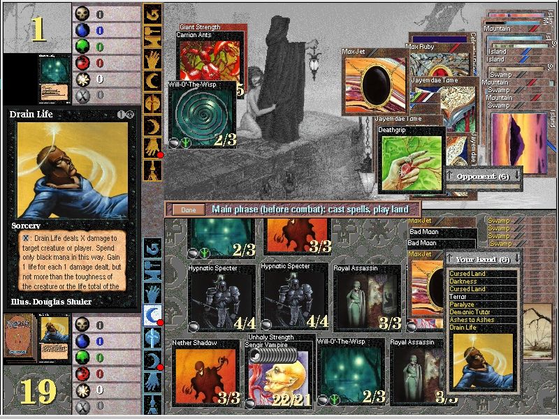 Magic: The Gathering - Duels of the Planeswalkers (Windows) screenshot: Vampire Attack 1