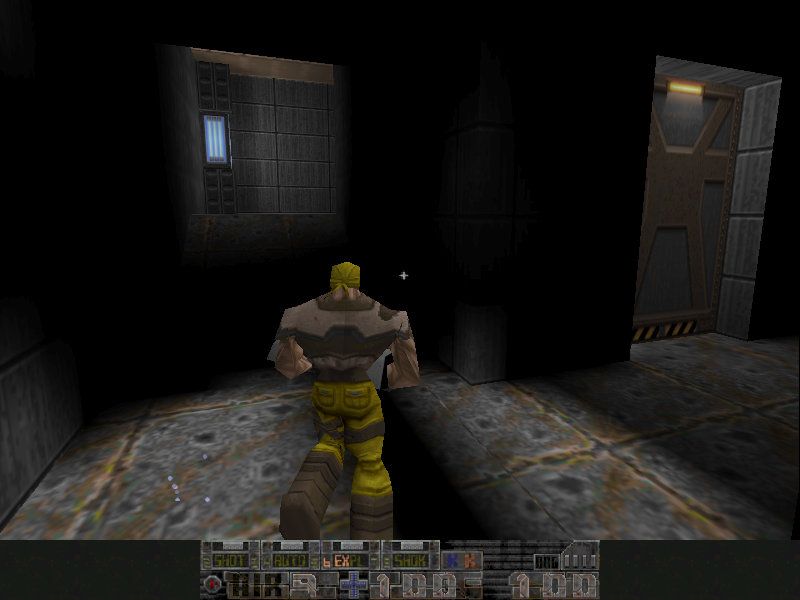 Malice: 23rd Century Ultraconversion for Quake (DOS) screenshot: Chasecam mode