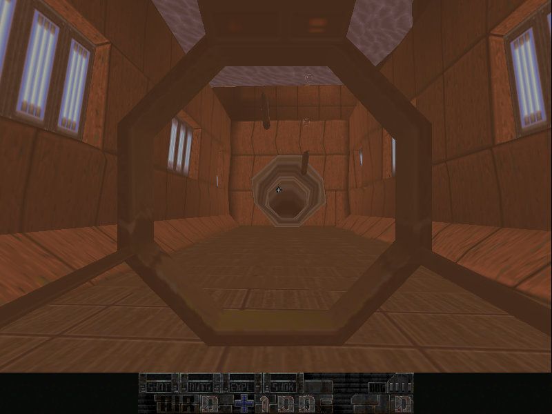 Malice: 23rd Century Ultraconversion for Quake (DOS) screenshot: Mini-sub with torpedoes