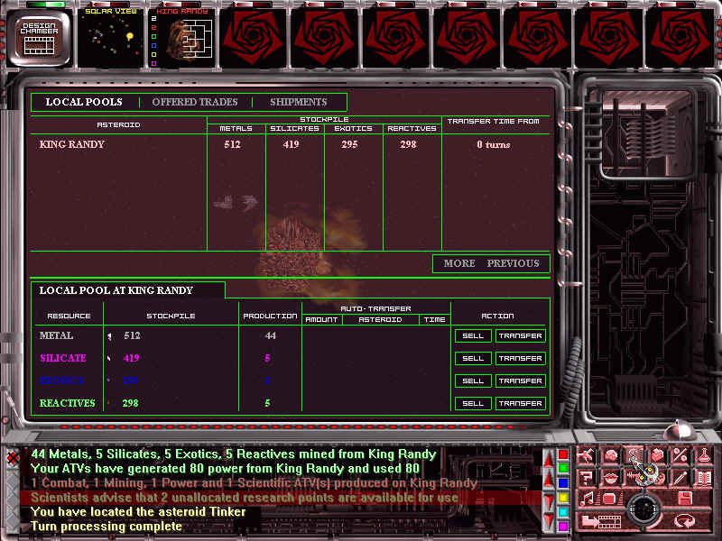 Malkari (Windows) screenshot: trade screen