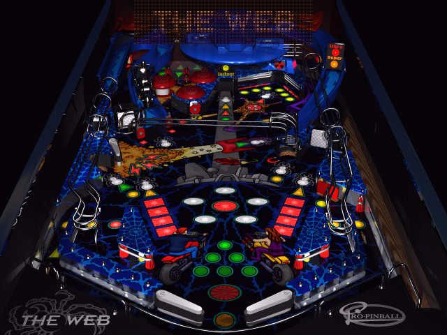 Pro Pinball: The Web (DOS) screenshot: The Web