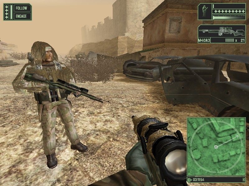 Marine Sharpshooter II: Jungle Warfare (Windows) screenshot: Cooper, your spotter