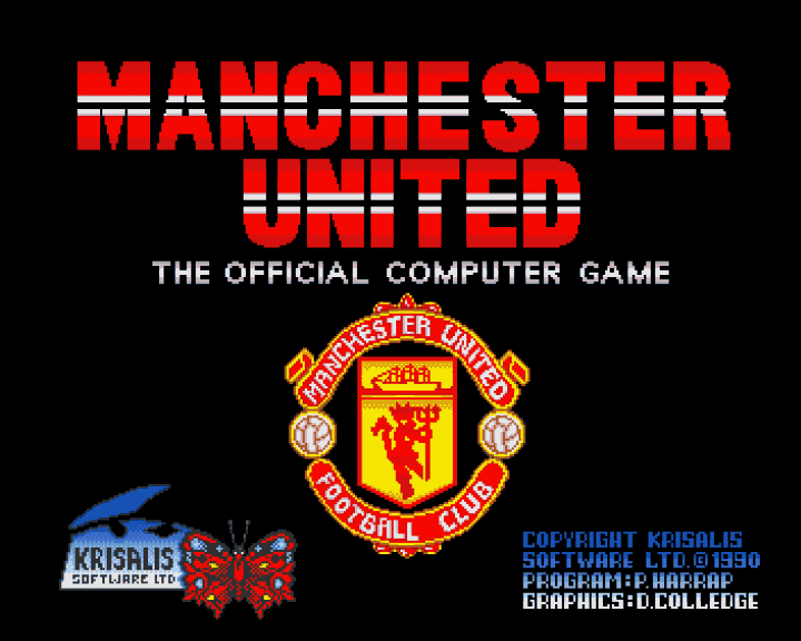Manchester United (Amiga) screenshot: Title screen