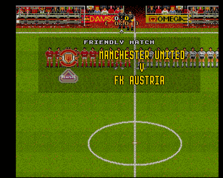 MicroLeague Action Sports Soccer (Amiga) screenshot: Starting the match