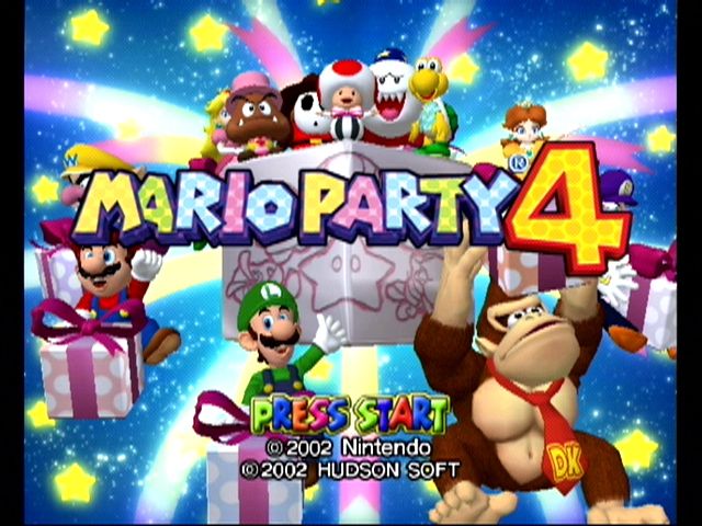Mario Party 4 (GameCube) screenshot: Title screen