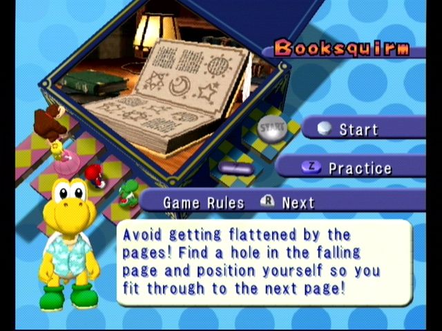 Mario Party 4 (GameCube) screenshot: Instructions for a mini game