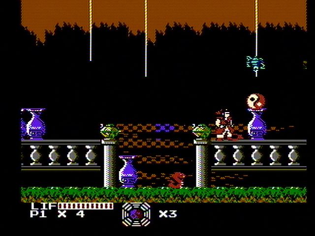 Master Chu And The Drunkard Hu (NES) screenshot: Collect symbols of harmony