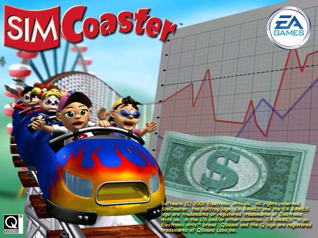 SimCoaster (Windows) screenshot: Splash screen (US version)
