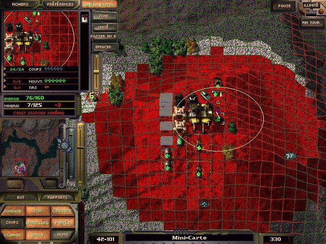 M.A.X. 2: Mechanized Assault & Exploration (Windows) screenshot: Ready to defend my buildings...