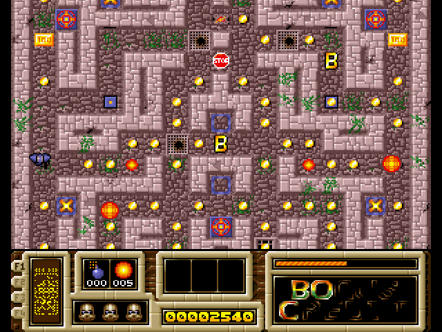 Mean Arenas (Amiga) screenshot: "Dungeon Zone"
