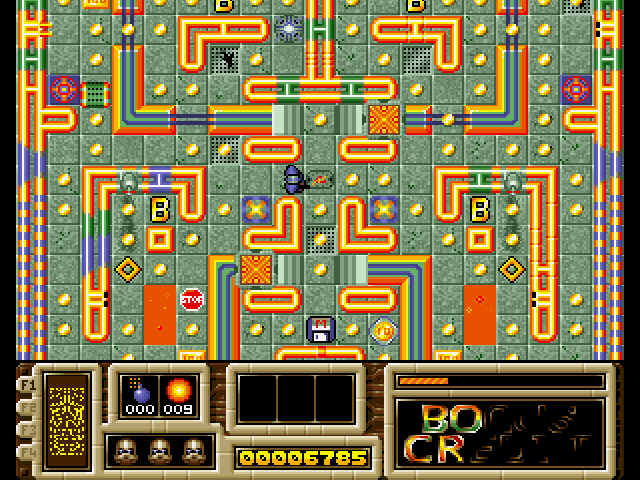 Mean Arenas (Amiga) screenshot: "Rainbow Zone"