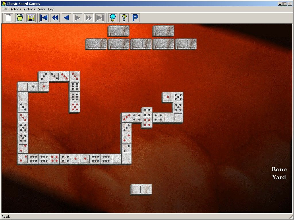 Microsoft Classic Board Games (Windows) screenshot: Dominoes
