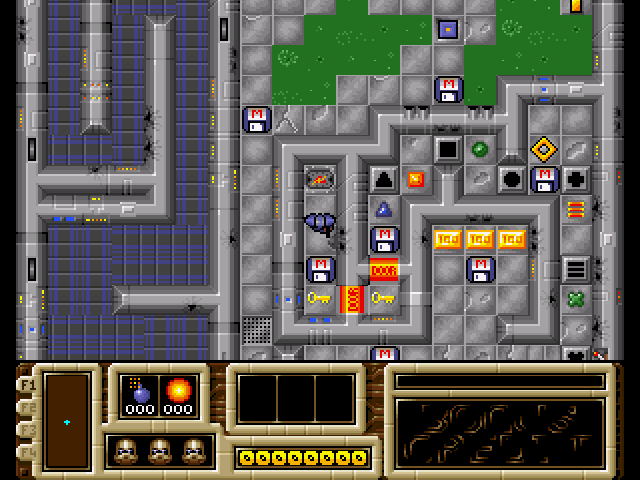 Mean Arenas (Amiga) screenshot: The tutorial arena