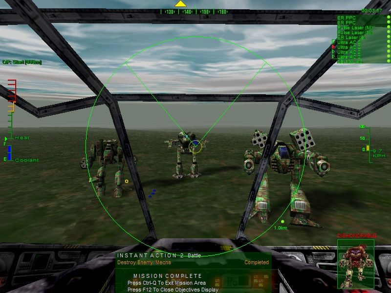 MechWarrior 3: Gold Edition (Windows) screenshot: We won the battle!