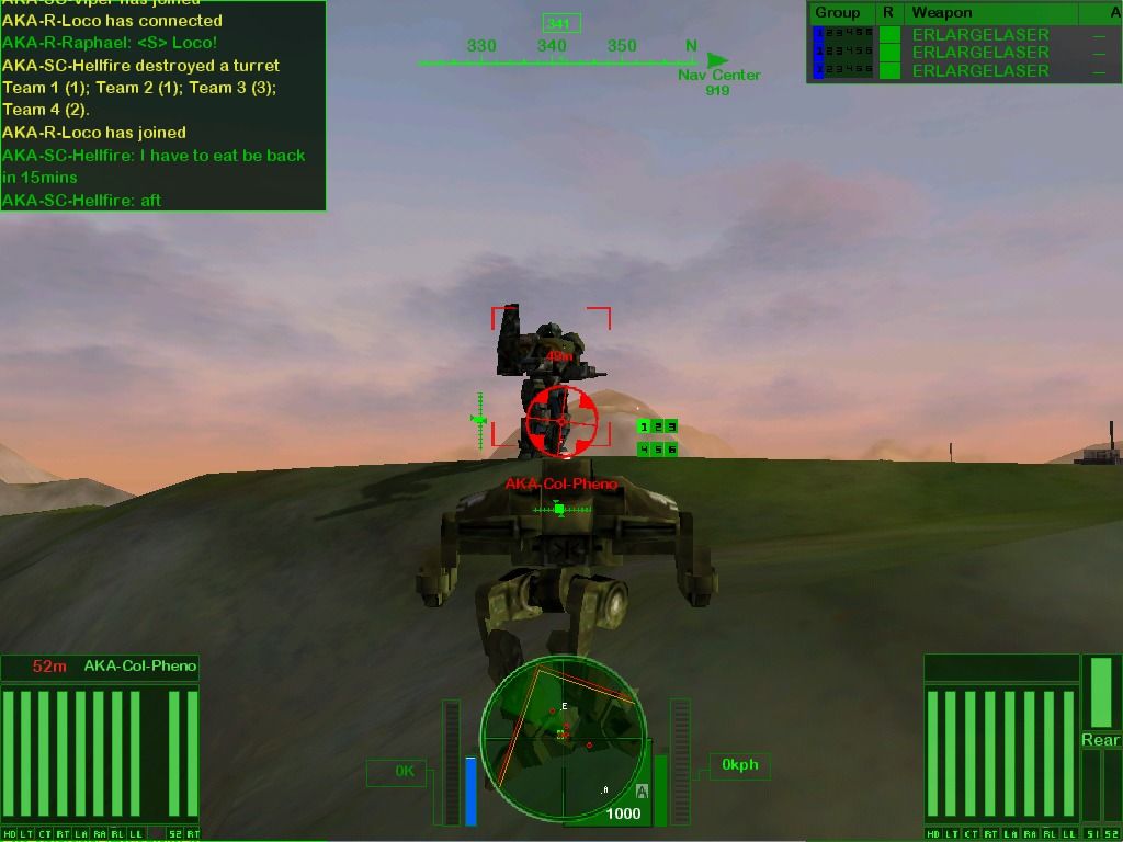 MechWarrior 4: Black Knight (Windows) screenshot: Targeting a Black Knight