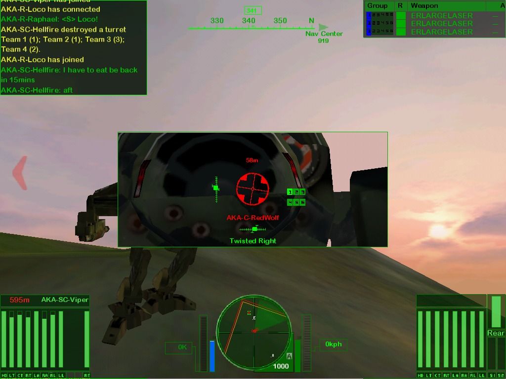 MechWarrior 4: Black Knight (Windows) screenshot: Zoomed in on Mad Cat Mk II