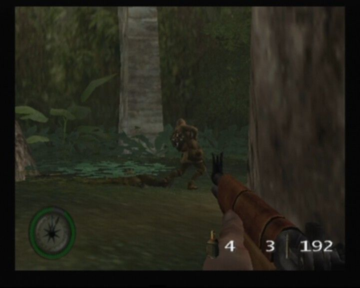 Medal of Honor: Rising Sun (GameCube) screenshot: One down, a whole forest of them more to go