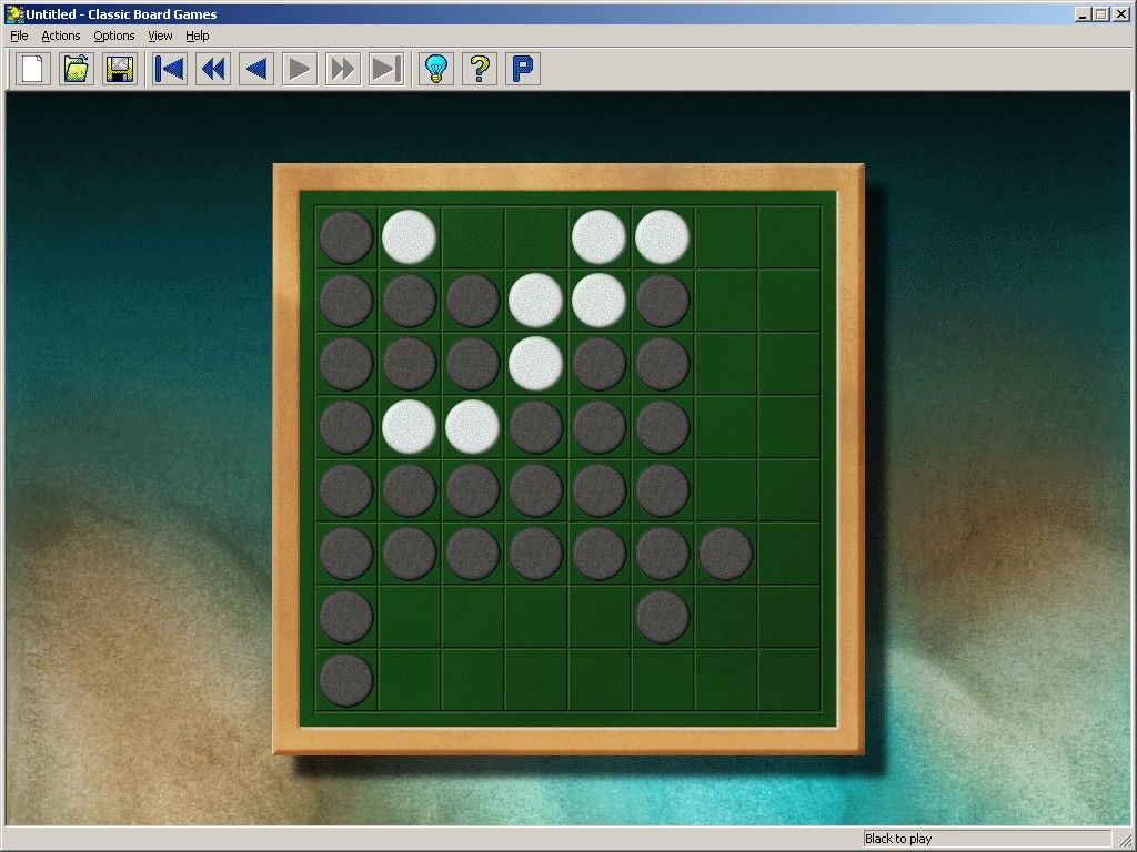 Microsoft Classic Board Games (Windows) screenshot: Reversi