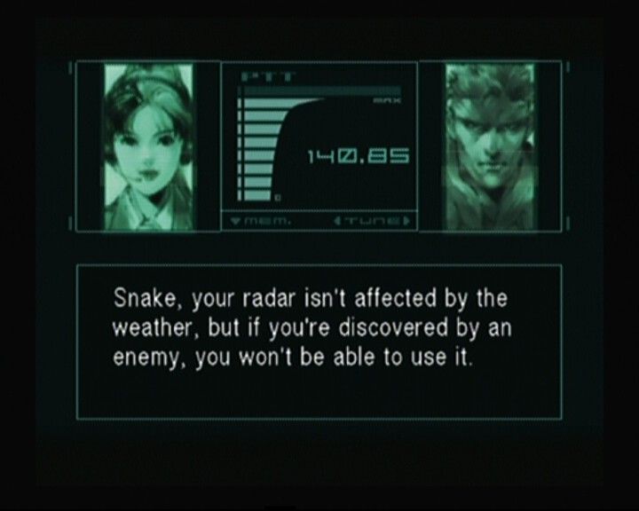 Metal Gear Solid: The Twin Snakes (GameCube) screenshot: Snake talking to Mei Ling.