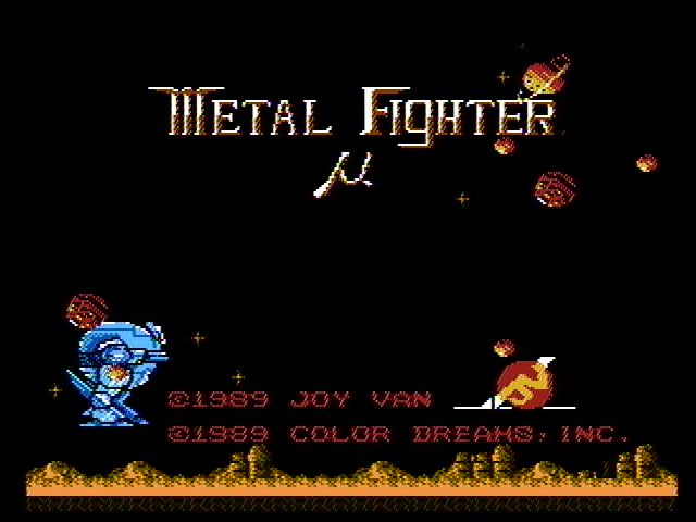 Metal Fighter (NES) screenshot: Title screen