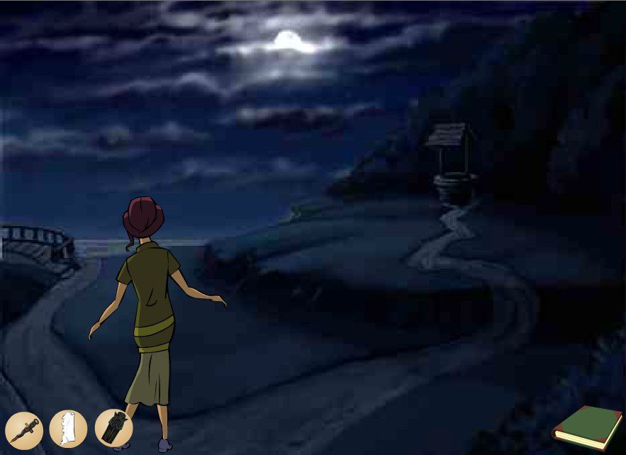 Arcane: Online Mystery Serial - The Miller Estate Episode 4 (Browser) screenshot: Starting the game with Ophelia