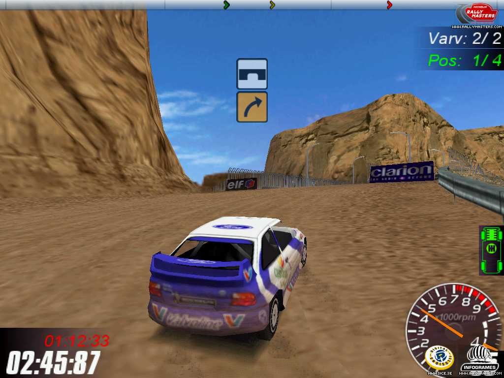 Michelin Rally Masters: Race of Champions (Windows) screenshot: Escort WRC (trail view) on USA track