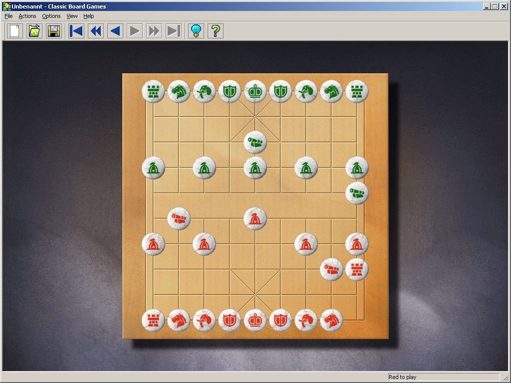 Microsoft Classic Board Games (Windows) screenshot: Chinese chess