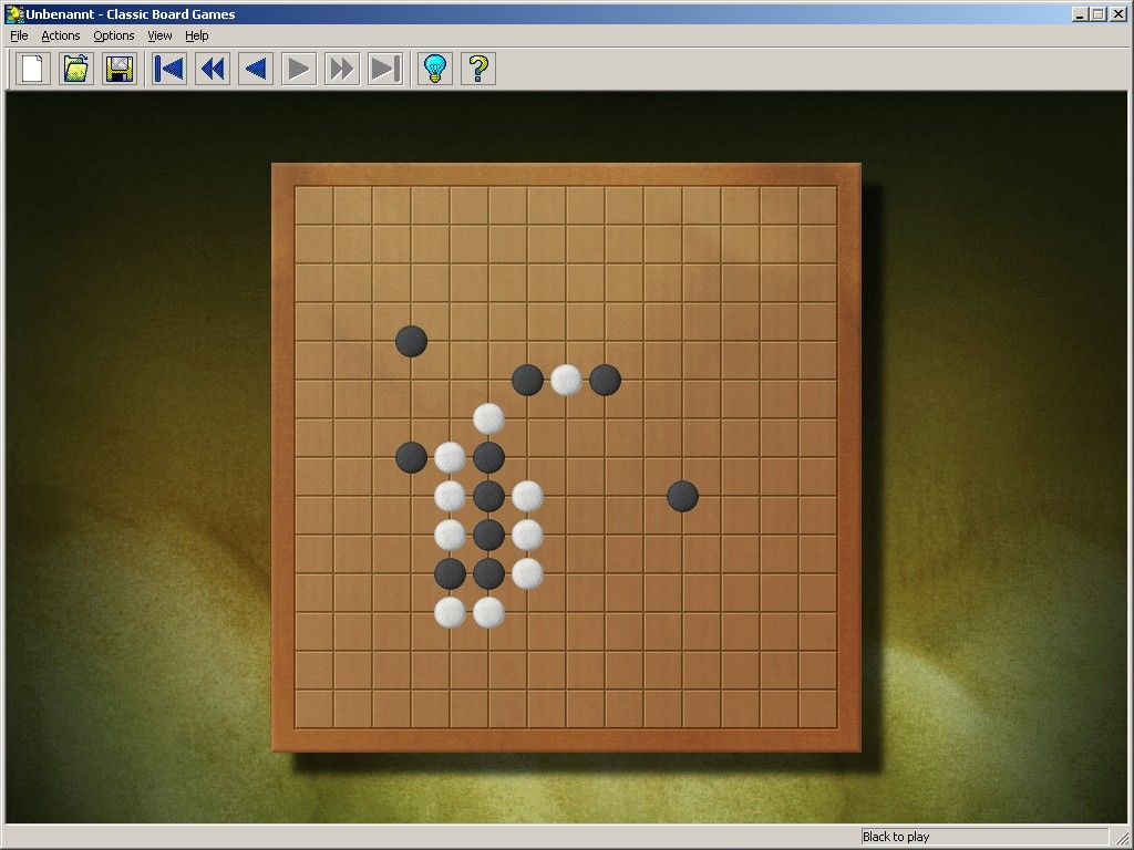 Microsoft Classic Board Games (Windows) screenshot: Gomoku