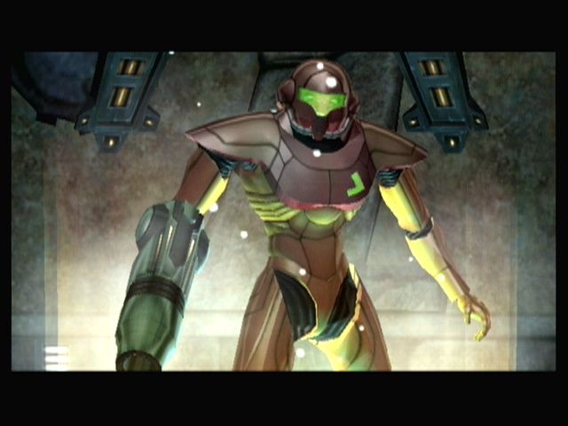 Metroid Prime (GameCube) screenshot: Continuing on from a save point
