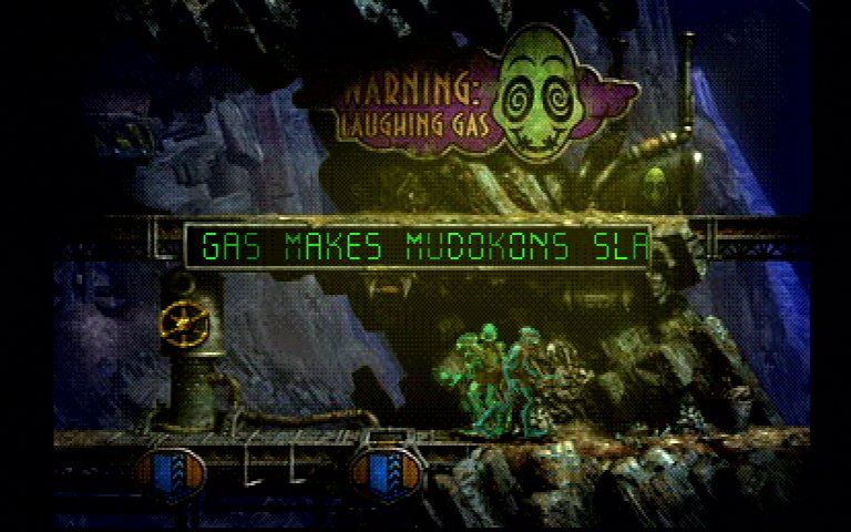 Oddworld: Abe's Exoddus (PlayStation) screenshot: Laughing gas