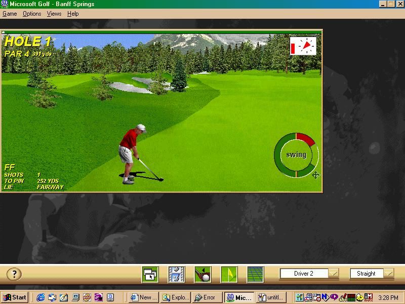 Microsoft Golf 3.0 (Windows) screenshot: In game