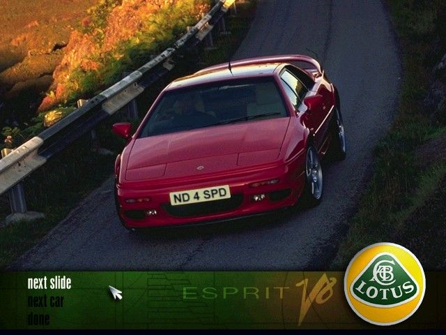 Need for Speed II (Windows) screenshot: Showcase Lotus Espirit V8