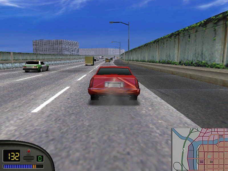 Midtown Madness (Windows) screenshot: Hey! Is that freeway from the chase scene in "Matrix Reloaded"!