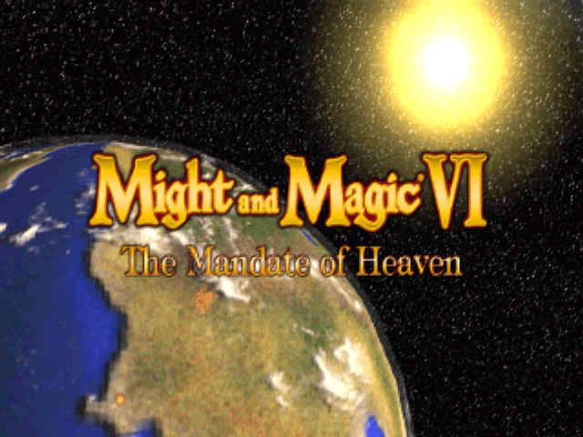 Might and Magic VI: The Mandate of Heaven (Windows) screenshot: Title screen