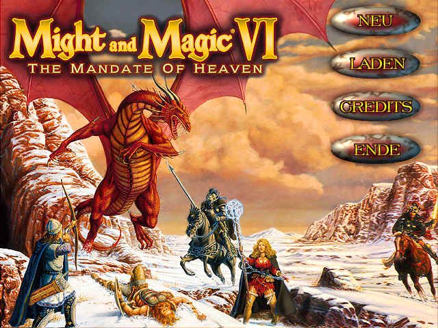 Might and Magic VI: The Mandate of Heaven (Windows) screenshot: Starting