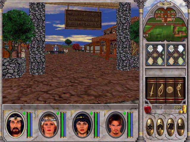 Might and Magic VI: The Mandate of Heaven (Windows) screenshot: You start here
