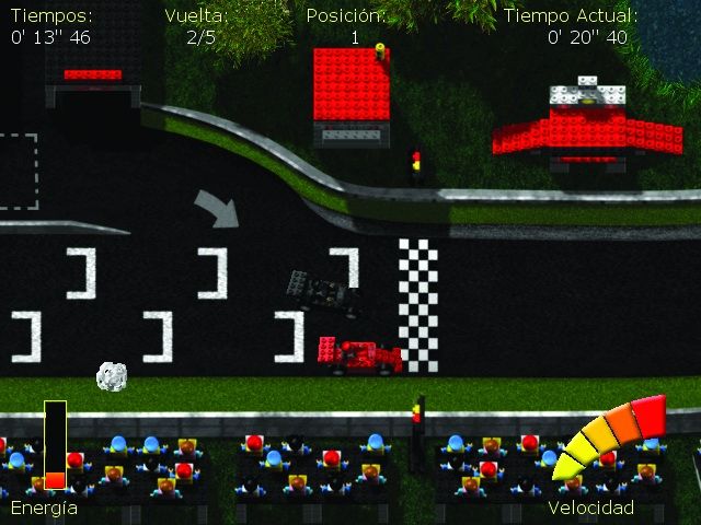 Mis Ladrillos Interactivo (Windows) screenshot: A shot from the "Maxima Velocidad" game