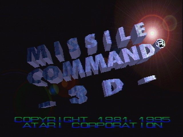 Missile Command 3D (Jaguar) screenshot: Title Screen