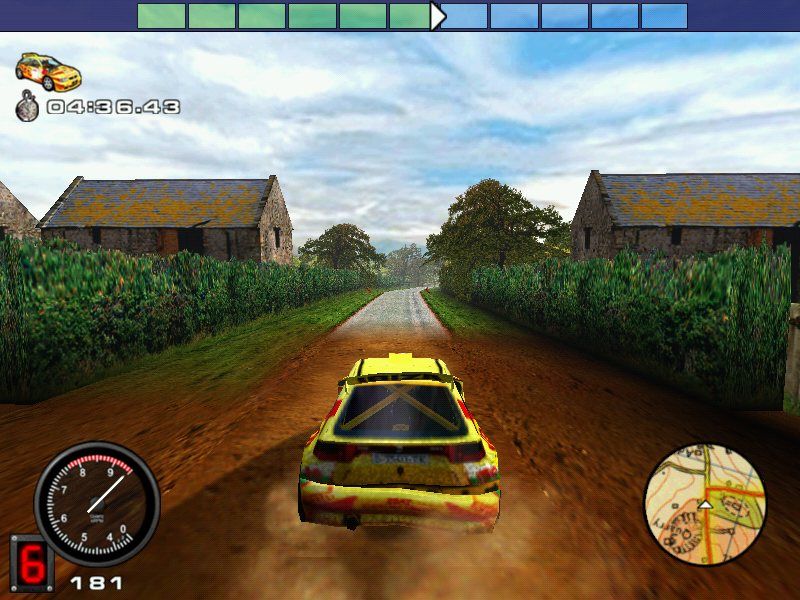 Mobil 1 Rally Championship (Windows) screenshot: Muddy roads have less grip