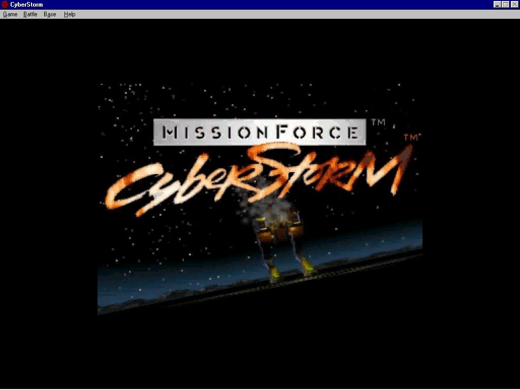 MissionForce: CyberStorm (Windows) screenshot: Title screen